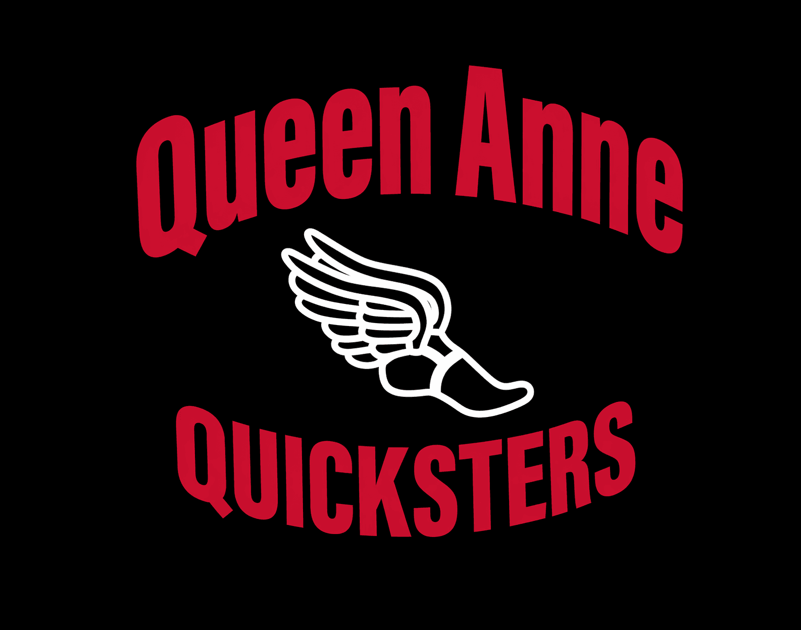 Queen Anne Quicksters winged-shoe logo